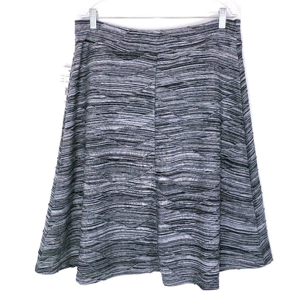 Zac & Rachel Women Skirt Gray Combo Size L Waist 34 - NWT